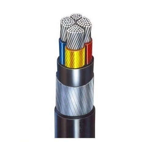 Polycab 185 Sqmm Multi Strand Bare Copper conductor Aluminium Armouring PVC Sheathed Cable 100 mtr